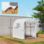 L5.91ft W5.91ft H6.56ft Polytunnel Greenhouse