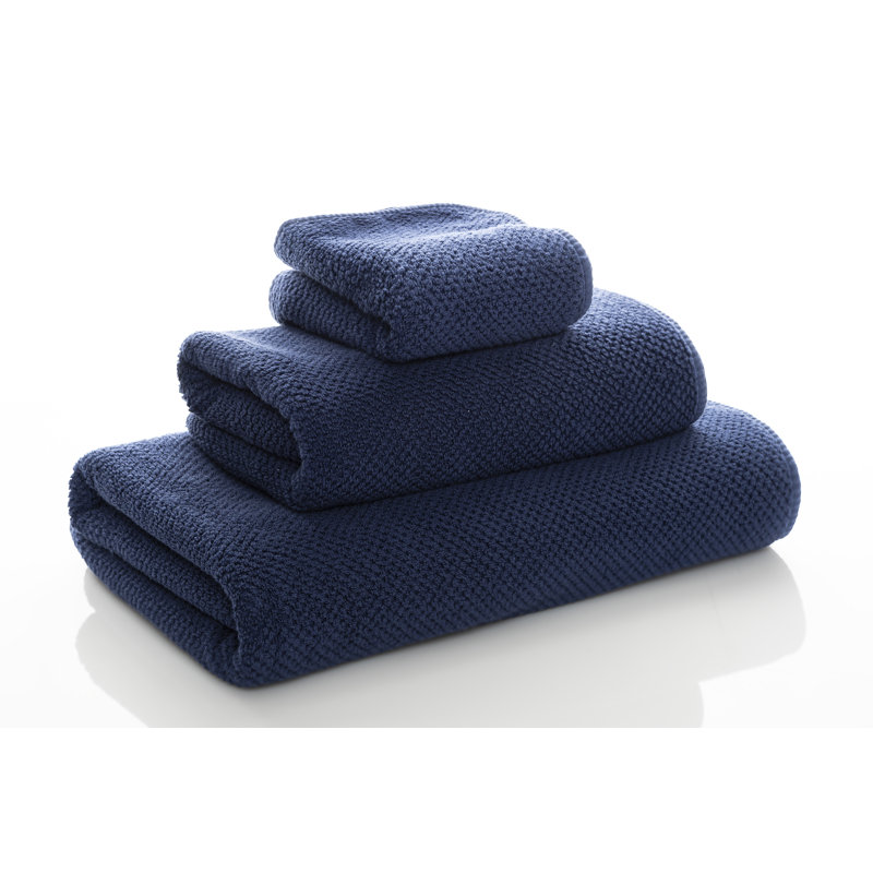 Bee Waffle Waffle Towel, Oxford, Medium, Hand Towel 1-Pack