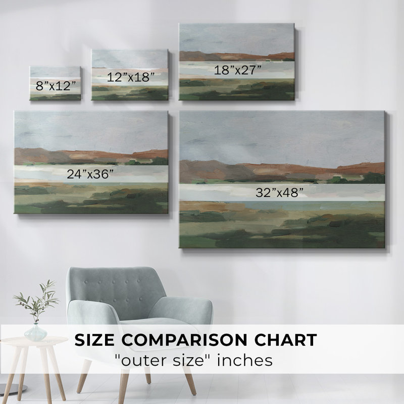 «Autumn River Crossing I», toile tendue avec châssis I, H 32 po x l 48 po