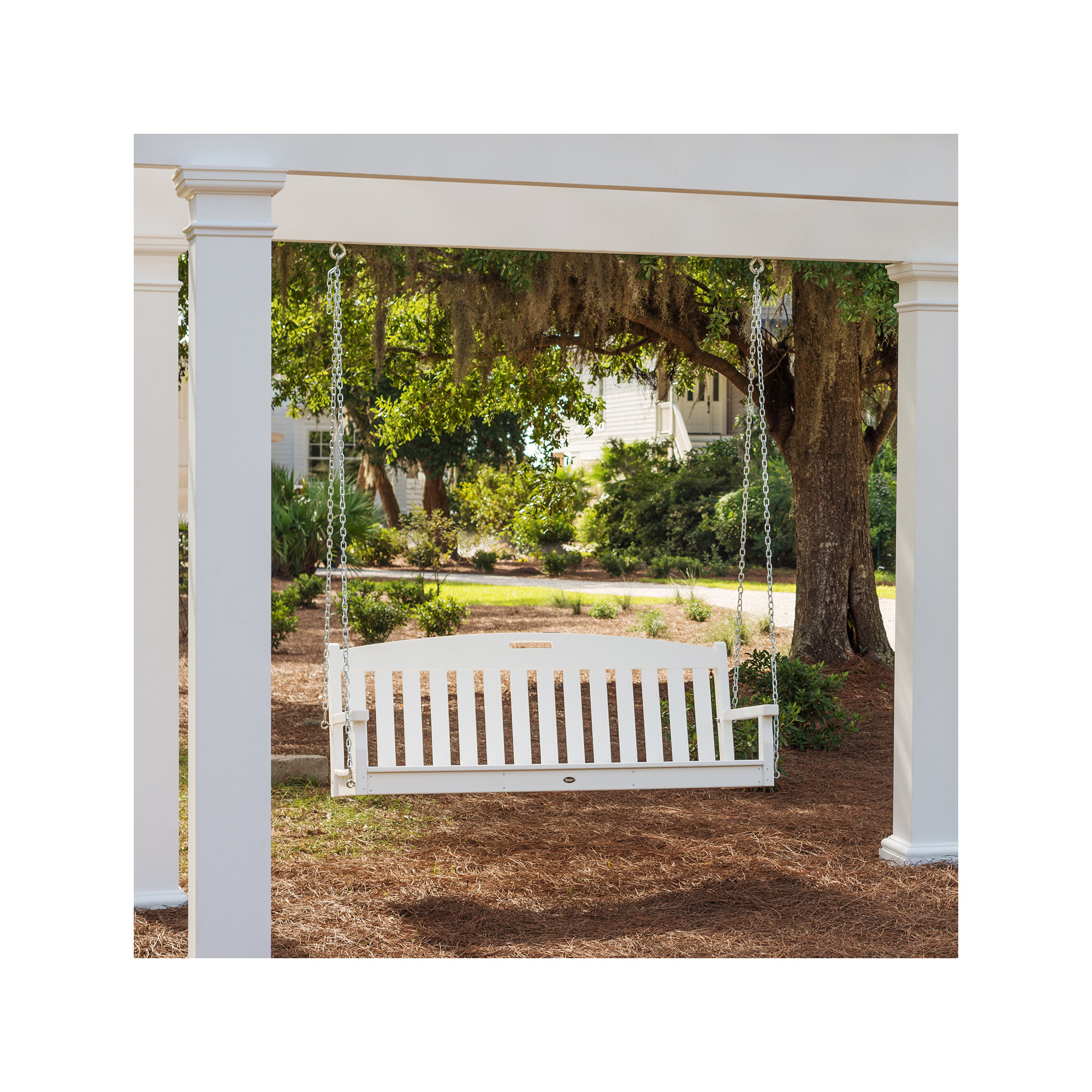 POLYWOOD Yacht Club 60" Swing, Classic White