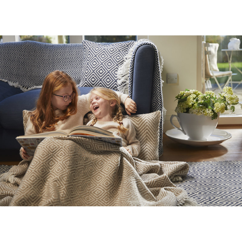 Declue Throw Blanket, Navy