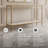 Hanriette 52'' Glass Top Console Table-1091104820