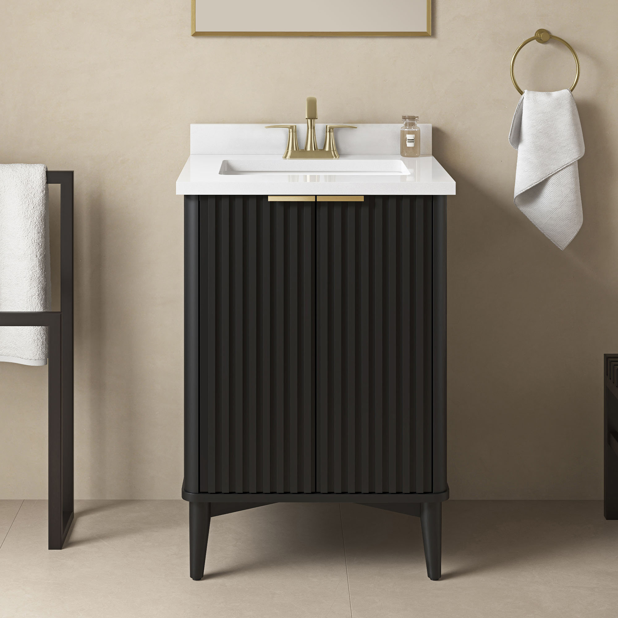  Gabi 24 in. Single Bathroom Vanity, Onyx Black