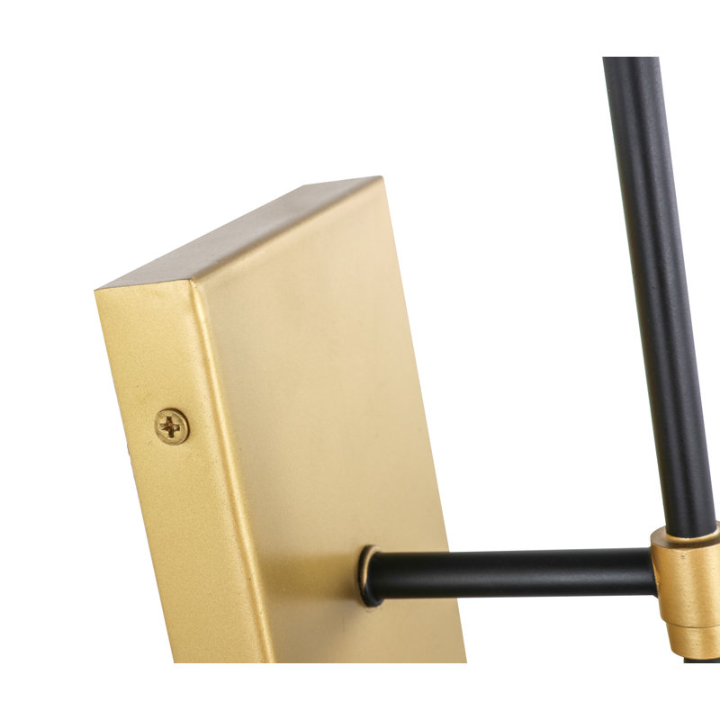 Glaucia 1 - Light Dimmable Wallchiere, Brass/Black