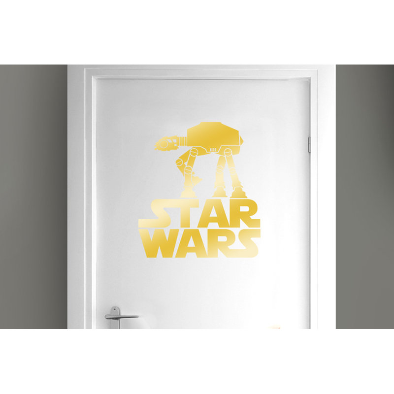 Entertainment Wall Decal, Shiny Gold
