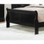 Lit-bateau de style Louis Philippe avec finition cerisier brun-157400358-157400359