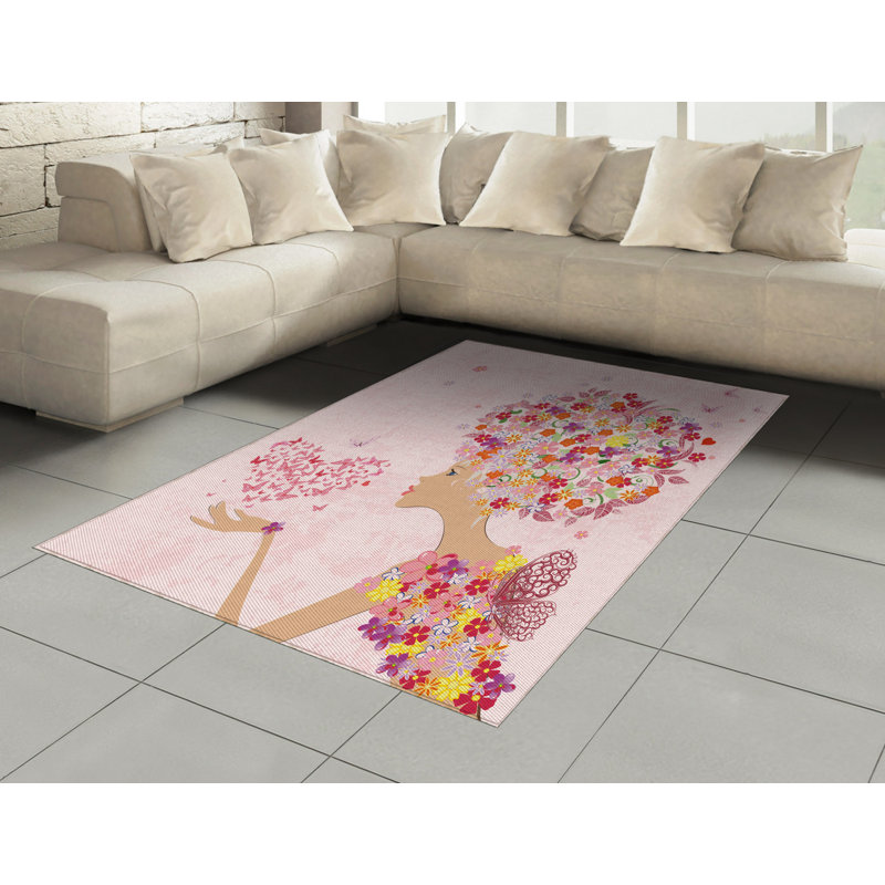 Pittsfield Floral Hand Woven Area Rug, Rectangle 120 x 180cm