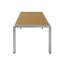 Table basse d'extérieur en aluminium