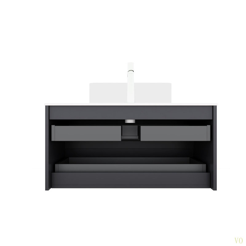 Armoire murale en contreplaqué 36 "sans lavabo