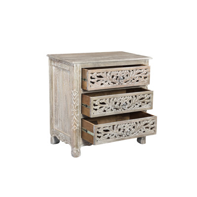 Harleen 30'' W Solid Wood Nightstand