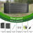 Gray Metal Oval Raised Garden Bed Planter Box For Planting Vegetables Flowers Herb (72 In. L X 36 In. W X 30 In. H)-856566013