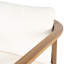 Ensemble de salle à manger extensible en bois d'acacia de style Mid-Century Gelbert 7 pièces avec fauteuils demi-tonneau incurvés et table à lattes