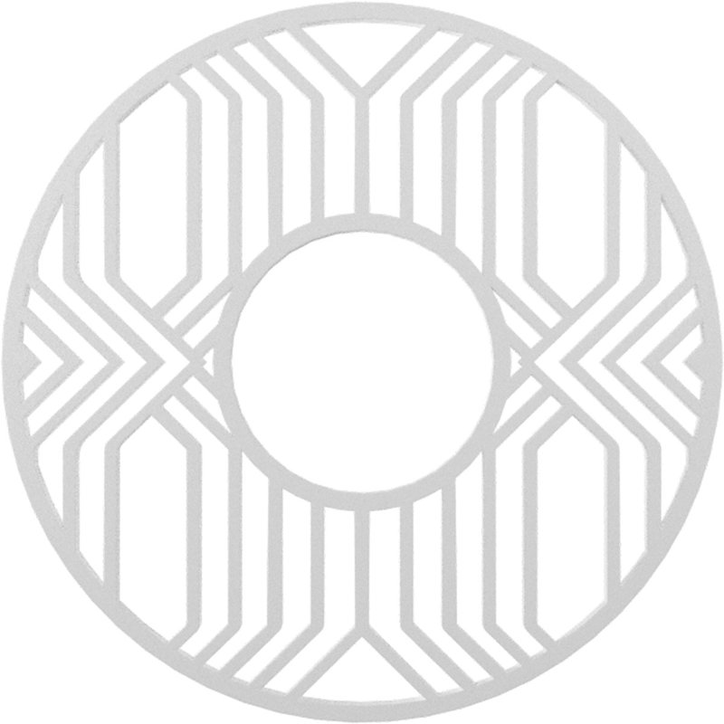 Médaillon de plafond en PVC de qualité Empire, H 32 po x l 32 po x P 1 po, Inachevé