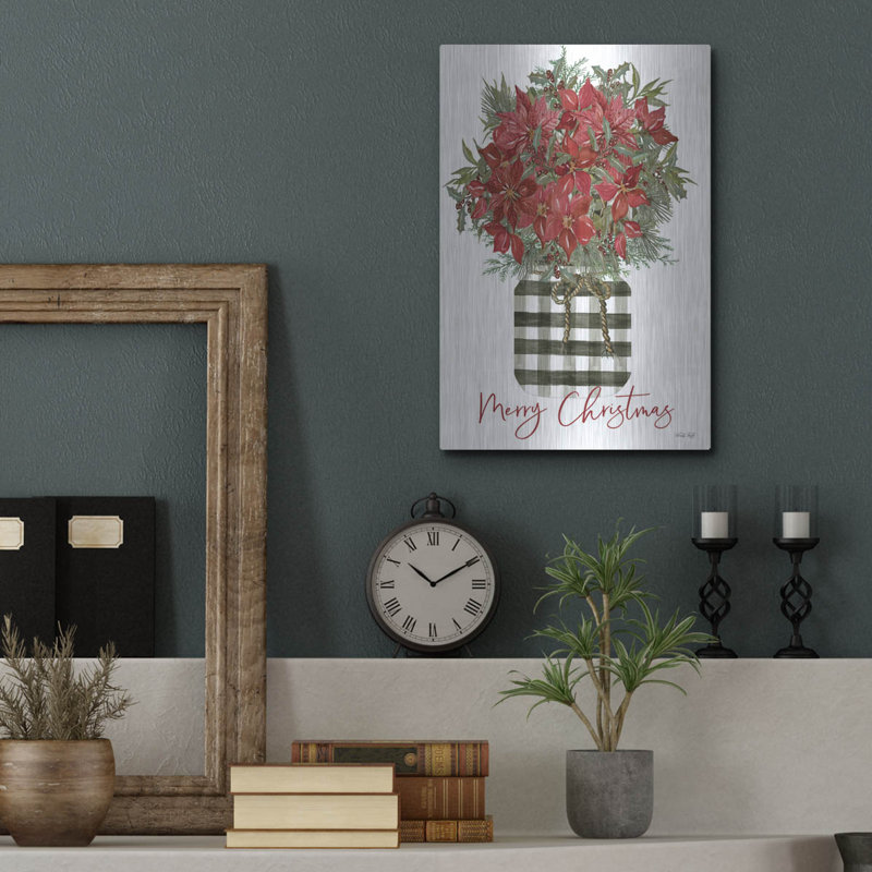 «Merry Christmas Poinsettia» par Cindy Jacobs, H 16 po x l 12 po