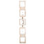 Luminaire suspendu 5 lumières Metro Quadrato