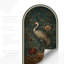 Adhésif décoratif arche de grue rétro - adhésif botanique amovible Peel & Stick-1097043654