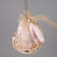 10cm Pink Santa Bell Hanging Decoration Set of 3 for Christmas Trees, Wreaths and Festive Home Displays