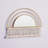 Arched Mirrored Wall Decor, Modern Bohemian Style, Crafted with Iron and Mirror - 24" x 0.59" x 17"