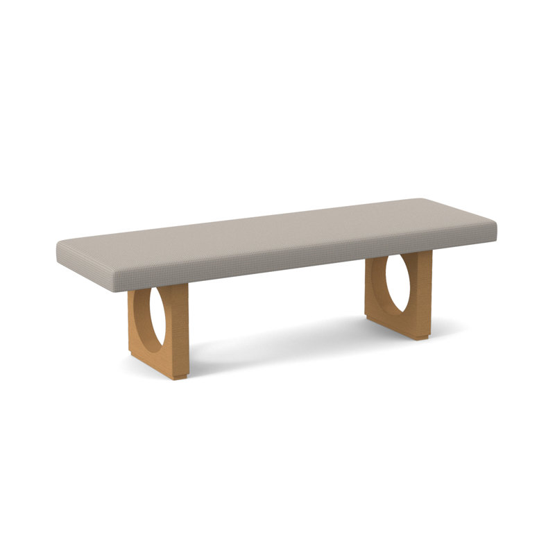 Banc rembourré Void, Ambre, Neige Polly