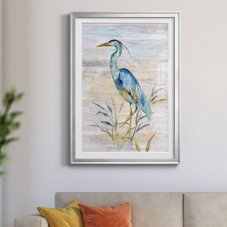 Blue Heron II by Nan - Picture Frame Print