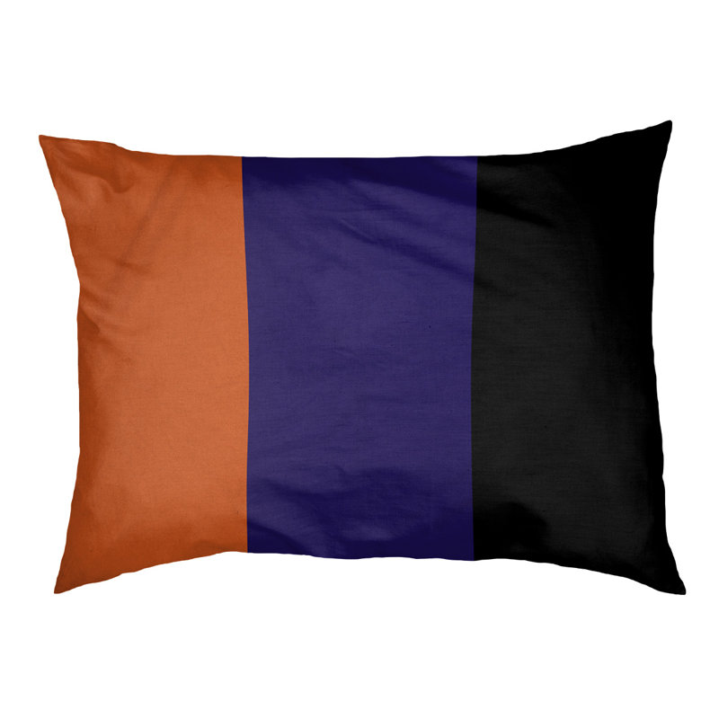 Pet Bed, Medium (18" L x 28" W), Orange/Purple/Black