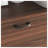 Walnut Foldable Desk Cabinet with Storage Drawers & Shelves - Space-Saving Home Office Organizer for Small Spaces, Dormitory & Kitchen