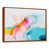 Toile avec cadre flottant brun