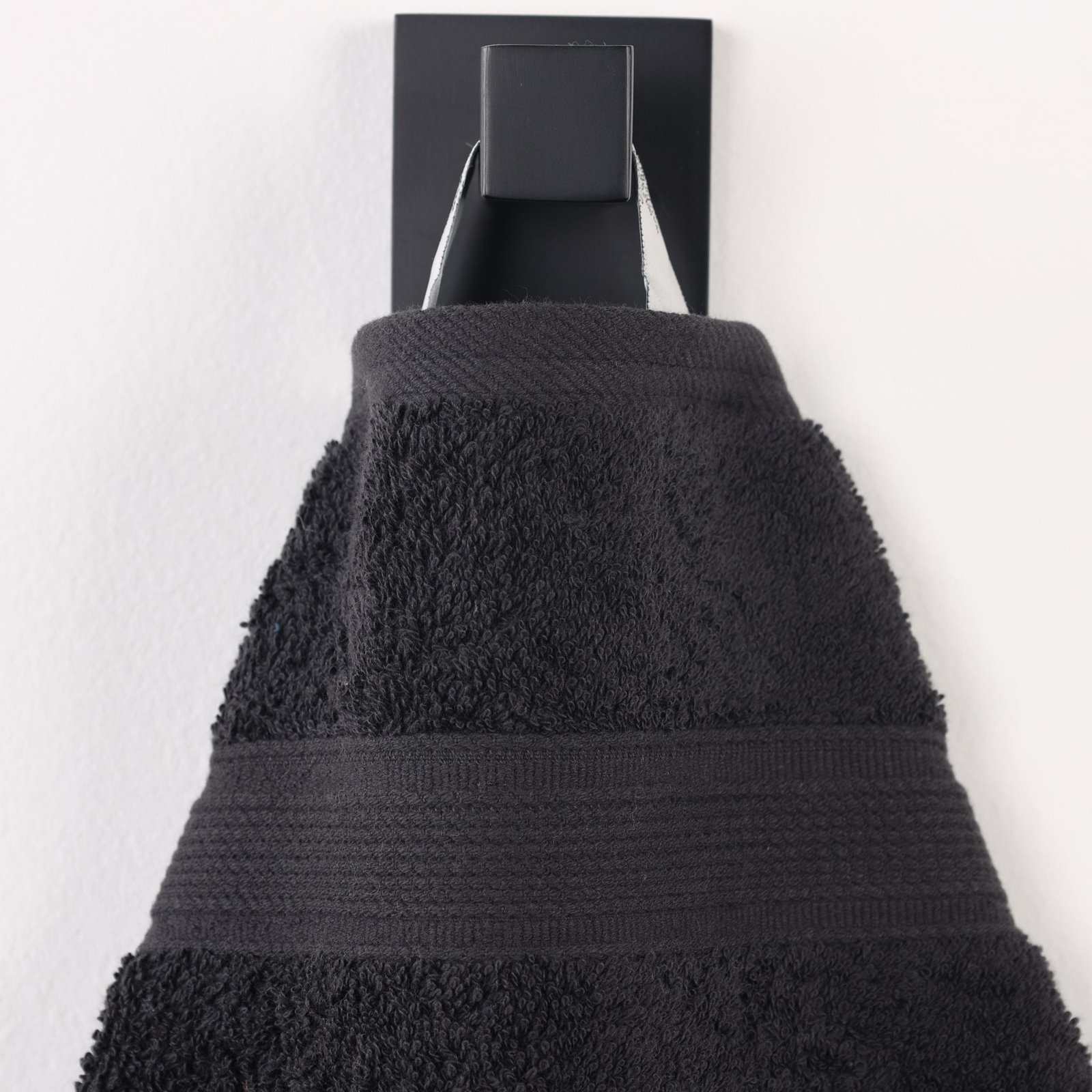 Organic Cotton Towel Set, Black, 9 Piece Set