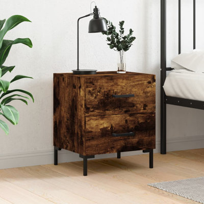 Ellayne 40cm W Iron Bedside Table