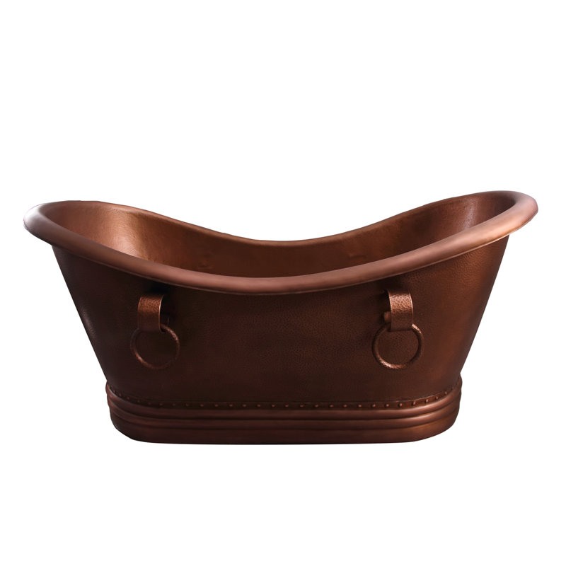 66'' x 32.12'' Soaking Copper Bathtub