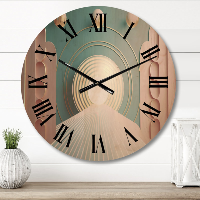 Horloge murale géométrique abstraite, Moyenne
