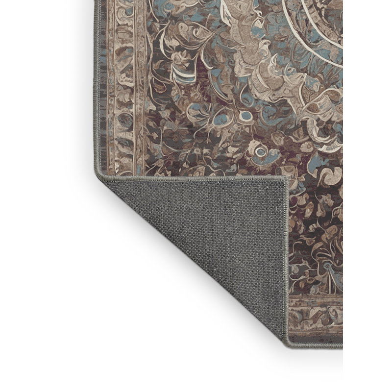 Tapis gris soyeux et moelleux, Rectangle 8 pi x 10 pi