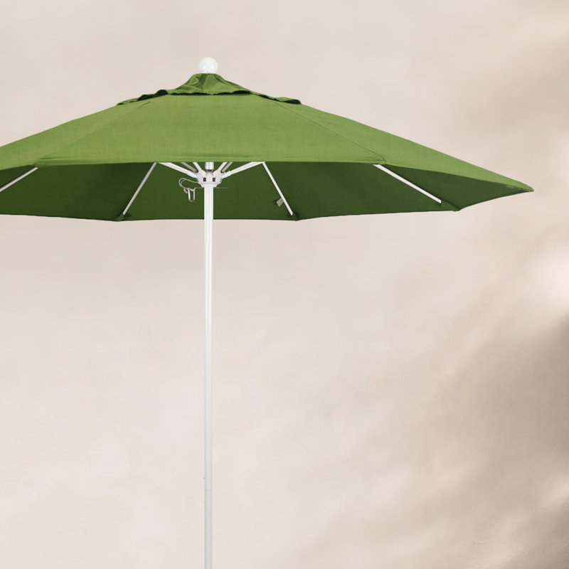 Parasol de marché 9 pi Maria, Blanc, Spectre Sunbrella® coriandre