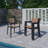 Amazonia Radiance Outdoor Patio FSC Dark Wood And Resin Dining Set-111010359