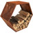 Tiverton Outdoor Honeycomb Heavy-Duty Cold-Rolled Steel Firewood Log Rack