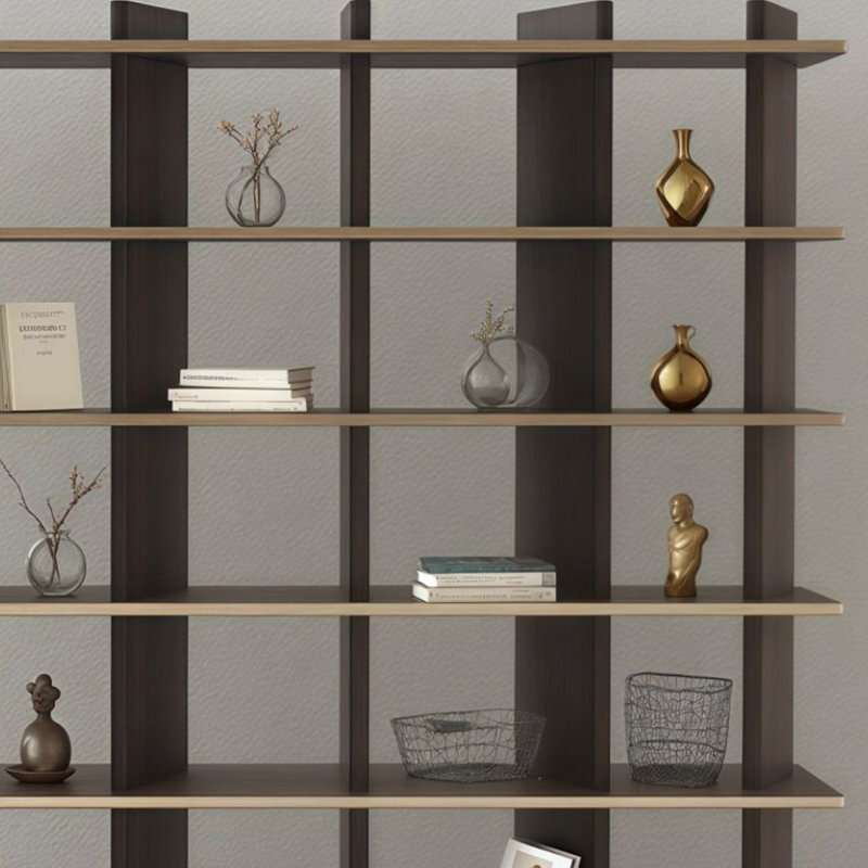 Makinley, Noir, (6 tablettes) H 70,8 po x l 110,2 po x P 11,8 po