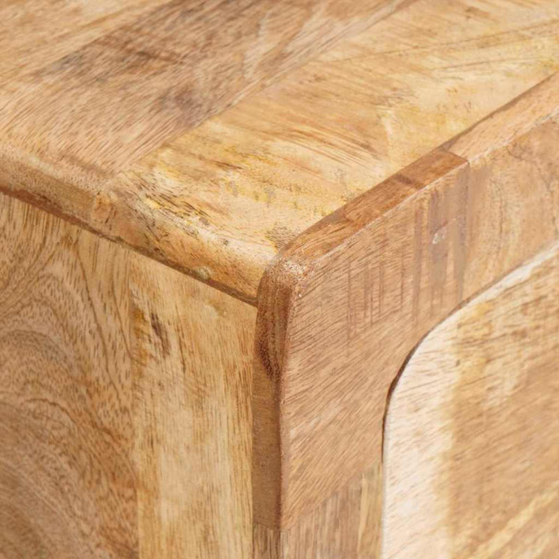 Solid Wood End Table, Light Natural