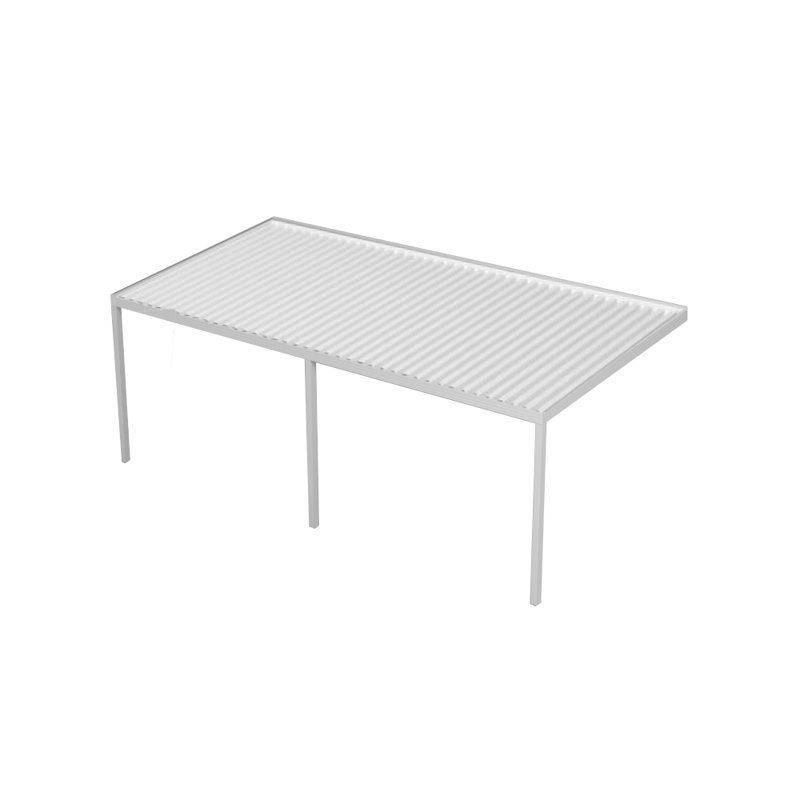 Auvent de patio blanc, H 108 po x l 264 po x P 144 po