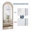 Jablon Arched Shatterproof Full Length Mirror with Aluminum Frame-788908892-788600160