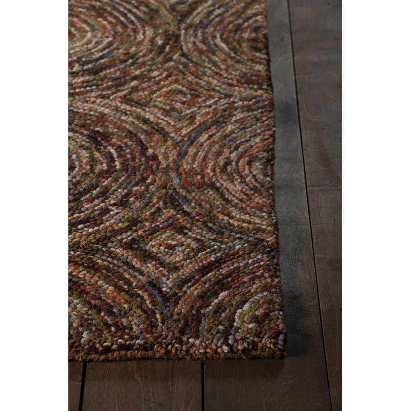 Galaxy Wool Area Rug in Brown And Tan, 7'9" x 10'6"