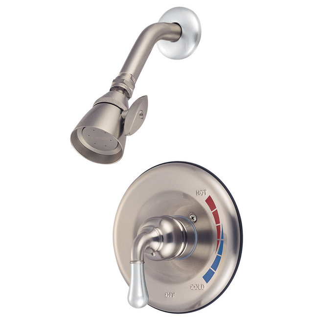 Robinet de douche à pression équilibrée et contrôle de volume St. Charles, Nickel satiné