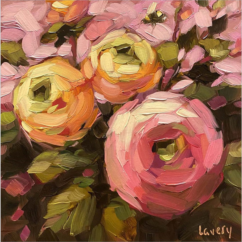 Flourish par Andrea Lavery - peinture sur toile tendue