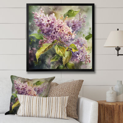 " Purple Green Beautiful Lilacs II "