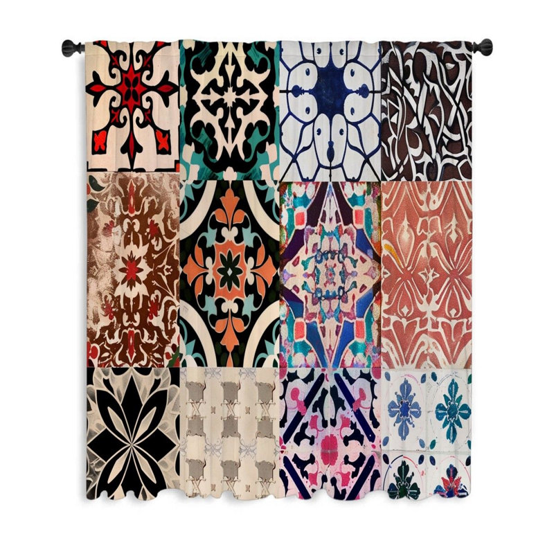 Hironori Sheer Curtain Single Panel, 50" W x 96" L