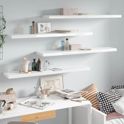 Arsis 4 Piece Metal Floating Shelf