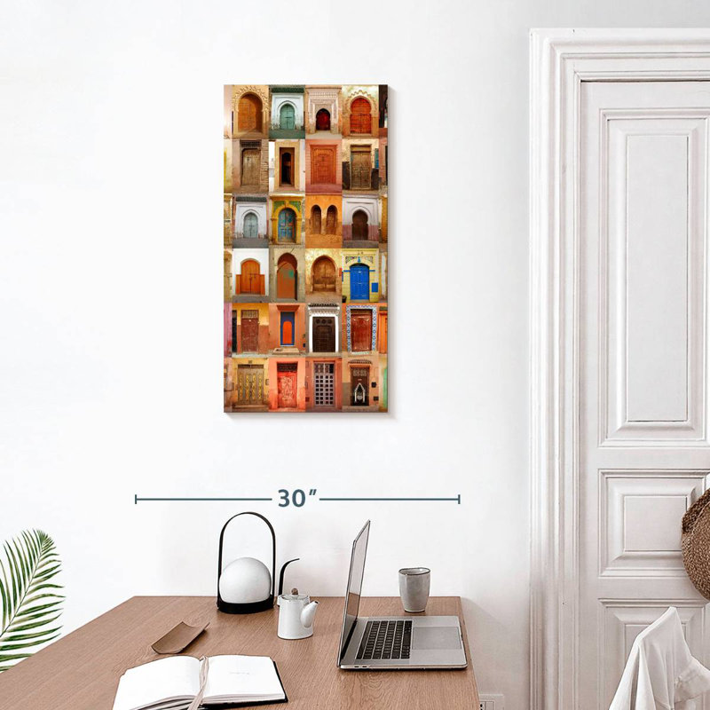 Portes marocaines, H 30 po x l 15 po