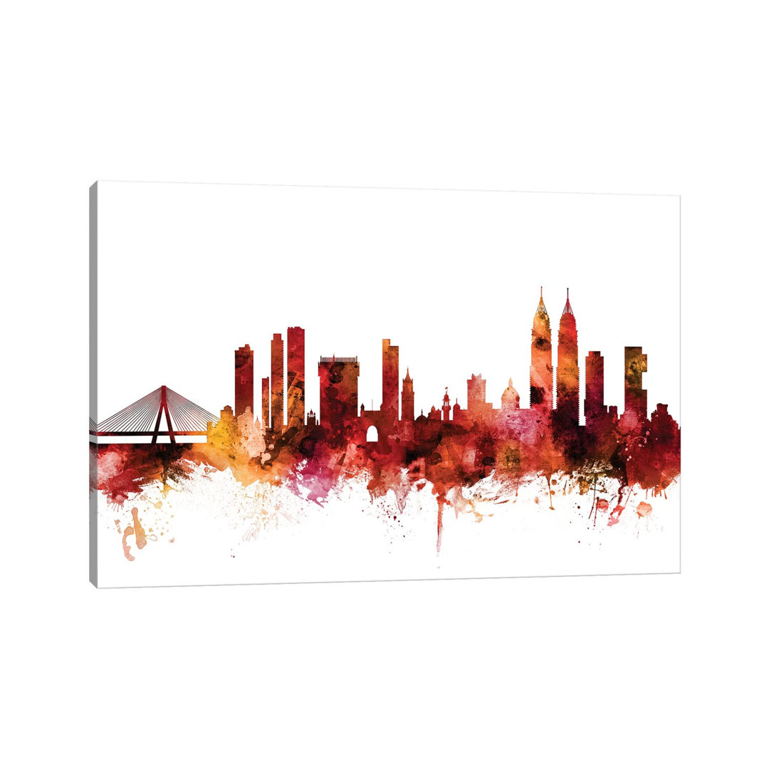 Mumbai, Skyline India by Michael Tompsett - Wrapped Canvas Gallery-Wrapped Canvas Giclée