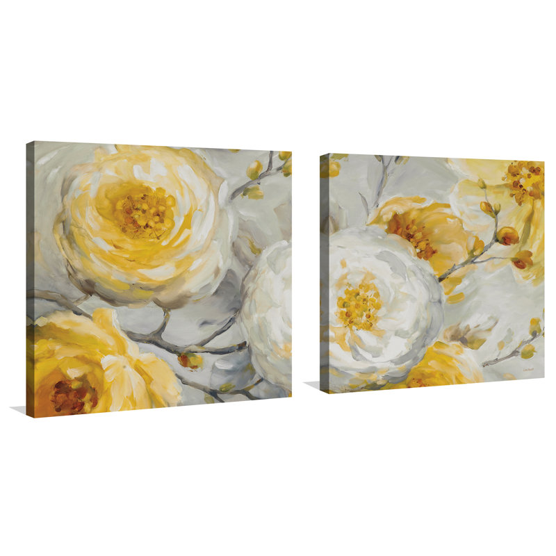 « soleil », reproduction de peinture à l’acrylique à multiples images sur toile tendue, H 36 po x l 72 po x P 1,5 po