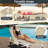 5-Position Adjustable Folding Tanning Lounge Chair With Face Hole, Portable Outdoor Sunbathing Chaise For Pool, Beach, Patio, And Backyard Relaxation-1100562980