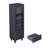 62.99" Tall Storage Cabinet Display Cabinet With Tempered Glass Door, Two Drawers And An Adjustable Shelf Spacious Storage Solutions, For Living Room, Bedroom, Kitchen And Office,Dark Blue-590225714